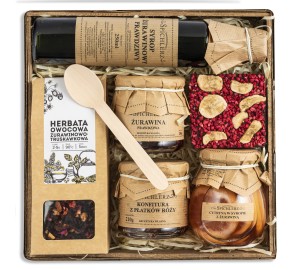 BOX prezentowy zestaw na DZIEŃ KOBIET dla mamy babci kobiety KOSZ prezent