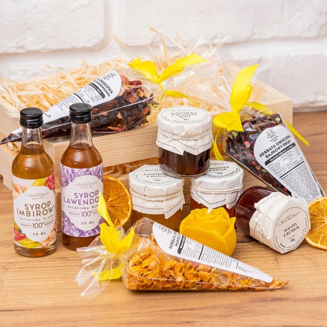 Zestaw PREZENTOWY premium herbata syrop