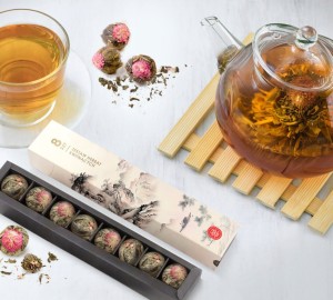 ZESTAW prezentowy HERBAT KWITNĄCYCH 8szt na prezent UPOMINEK podziękowanie