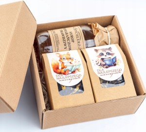 Prezent na dzień NAUCZYCIELA dla WYCHOWAWCY prezent w karbowanym kartoniku