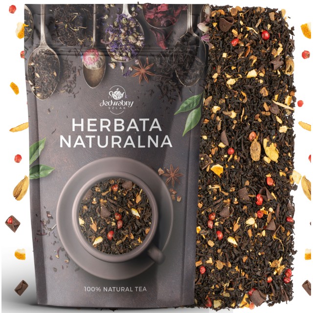 Herbata czarna liściasta Arktyczny ogień pieprz kardamon czekolada 100g