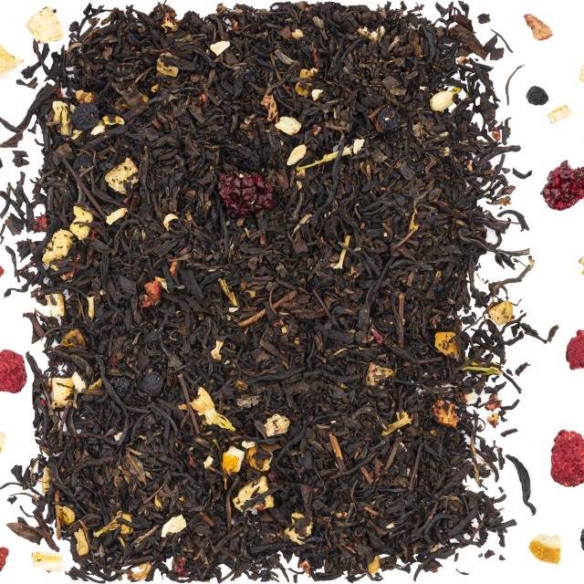 Herbata czarna Casablanca truskawka jaśmin aronia 100g Jedwabny szlak