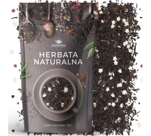 Herbata czarna Cicha noc o smaku malinowym 100g Jedwabny szlak