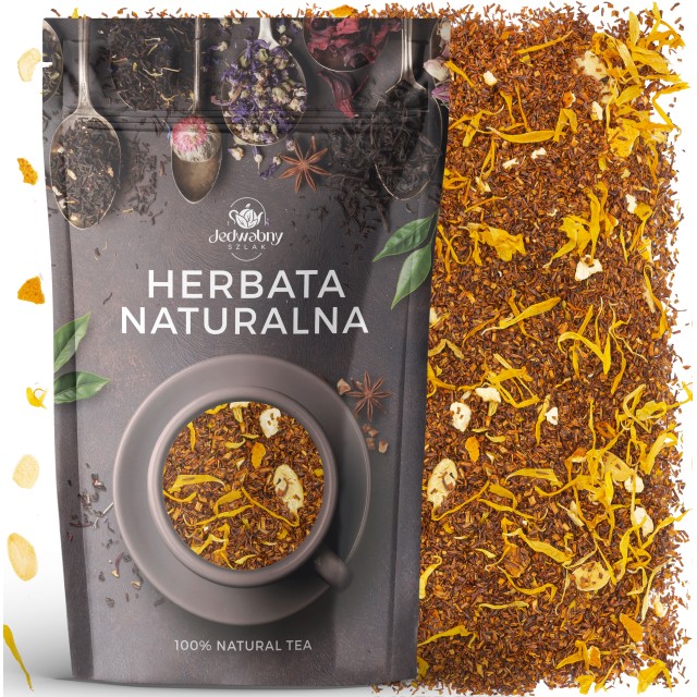 Herbata Rooibos z migdałami herbata czerwona 100g Jedwabny szlak