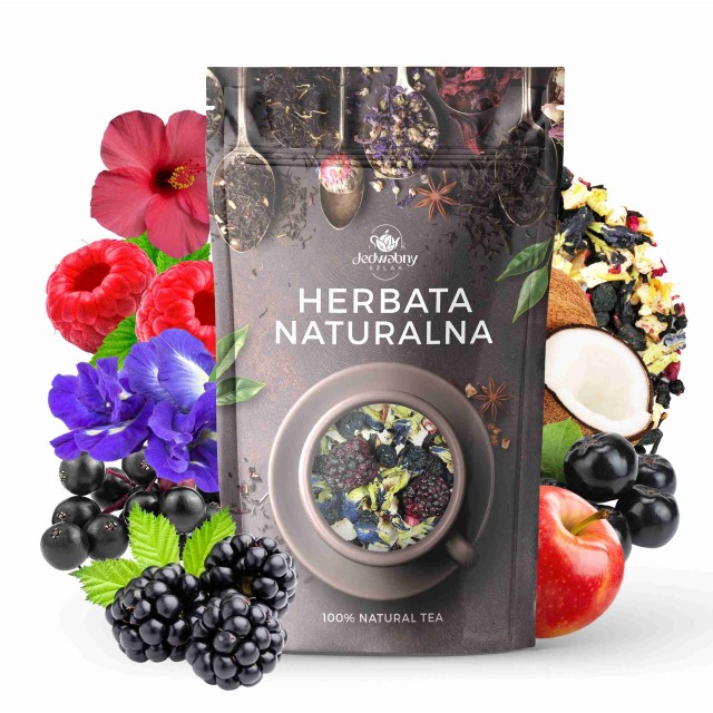 Herbata owocowa Ametystowa Komnata 100g PREMIUM niebieska herbata jeżynaa