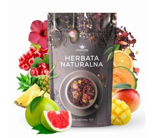 Herbata owocowa Bajkowy świat 100g DUŻO OWOCÓW hibiskus melon mango ananas