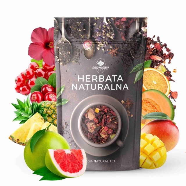 Herbata owocowa Bajkowy świat 100g DUŻO OWOCÓW hibiskus melon mango ananas