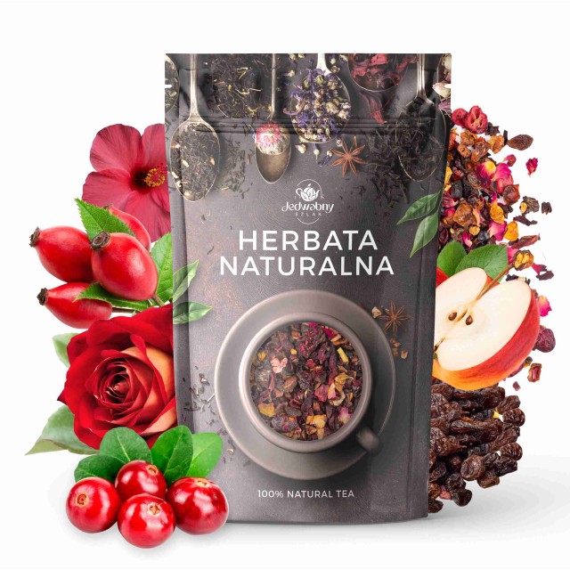 Herbata owocowa Cesarska Żurawina 100g wyjątkowy smak żurawiny i jabłka