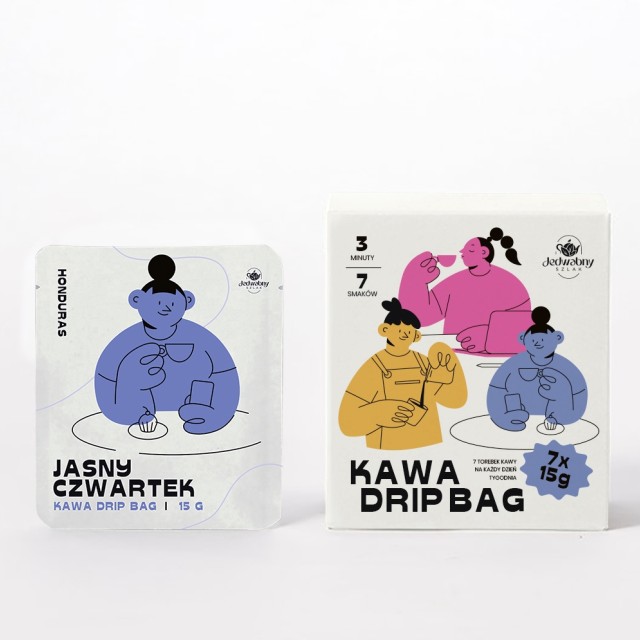 Drip Bag Honduras czwartek filtr kawa w podróż mielona aromatyczna 15g