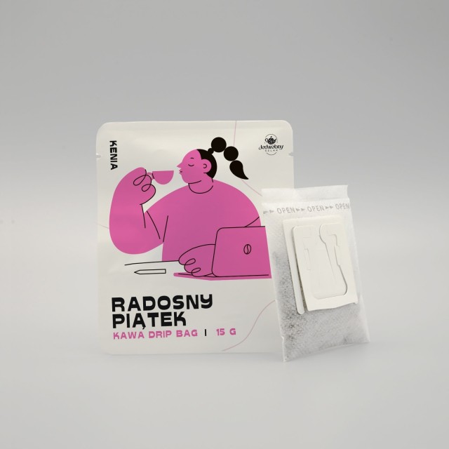 Drip Bag Kenia mielona PIĄTEK KAWA W SASZETKACH 15g