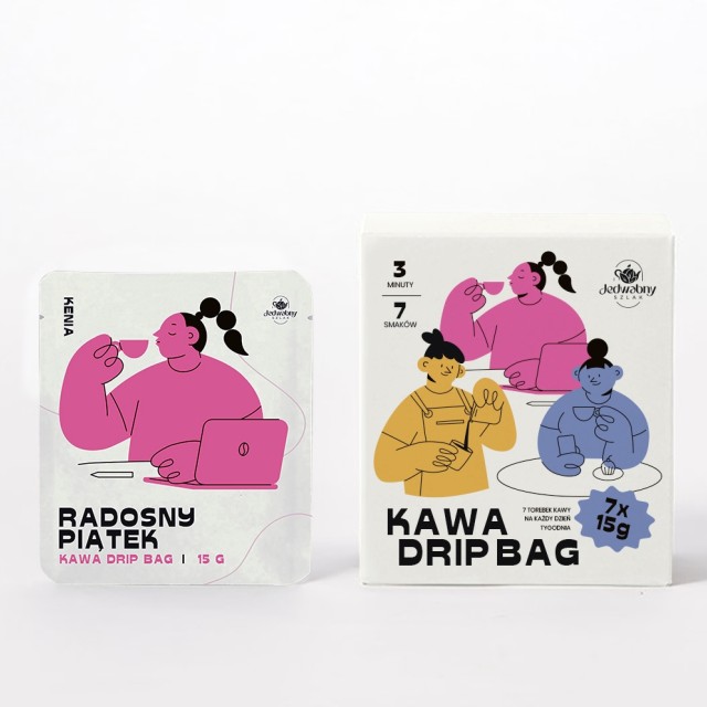 Drip Bag Kenia mielona PIĄTEK KAWA W SASZETKACH 15g
