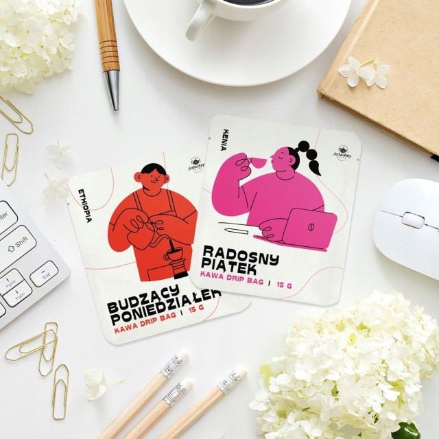 Drip Bag Kenia mielona PIĄTEK KAWA W SASZETKACH 15g