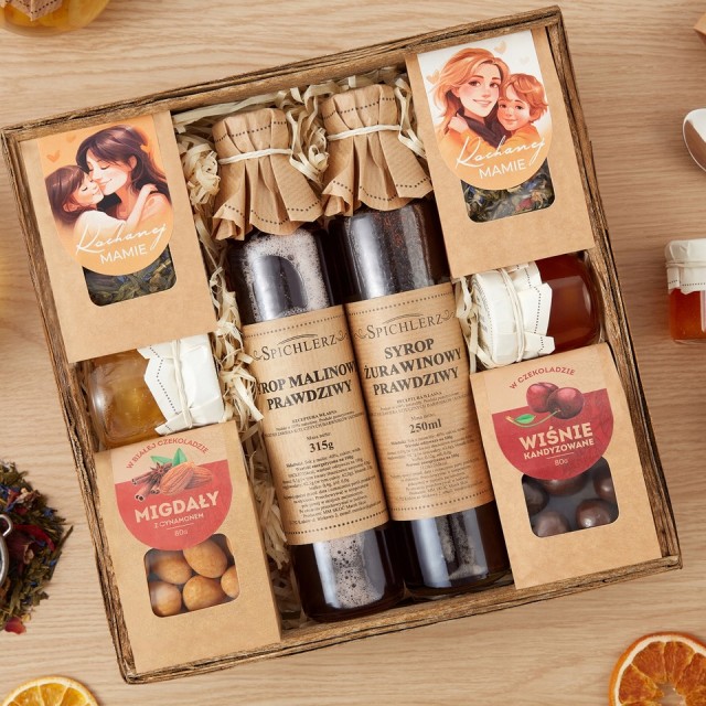 Prezent DLA MAMY słodycze ZESTAW na urodziny mamy DUŻO SKŁADNIKÓW herbata