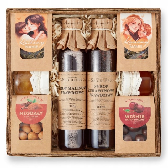 Prezent DLA MAMY słodycze ZESTAW na urodziny mamy DUŻO SKŁADNIKÓW herbata