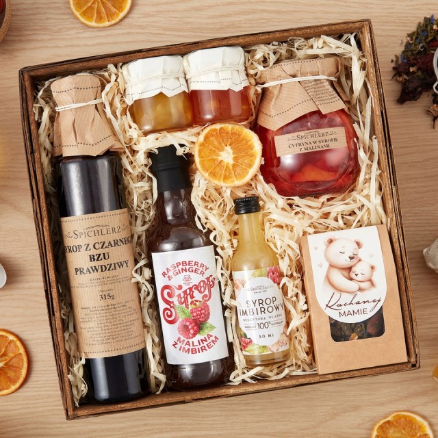 Prezent na DZIEŃ MATKI zestaw syropów DO DESERÓW do kawy HERBATA liściasta