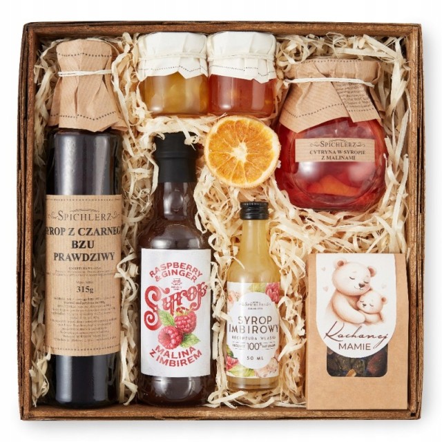 Prezent na DZIEŃ MATKI zestaw syropów DO DESERÓW do kawy HERBATA liściasta