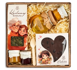 KOSZ PREZENTOWY dla babci URODZINY imieniny dzień babci Kochanej babuni