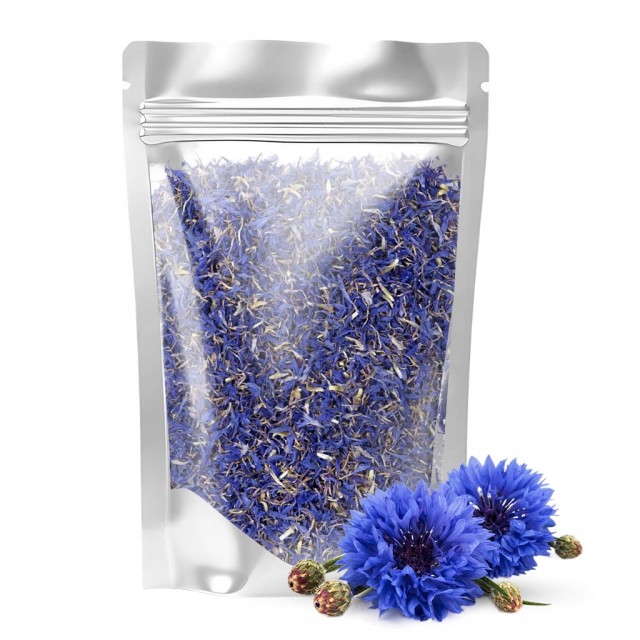 BŁAWATEK NIEBIESKI SUSZONE PŁATKI CHABER jadalne kwiaty 10g kwiat bławatka
