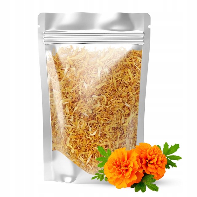 KWIATY JADALNE nagietek suszony PŁATKI NAGIETKA jakość 50g