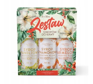 Zestaw naturalnych SYROPÓW do kawy - ZESTAW KAWOWY 3 x 50 ml