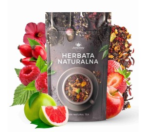 Herbata owocowa Ogród miłości 100g NATURALNA truskawka liofilizowana MALINA