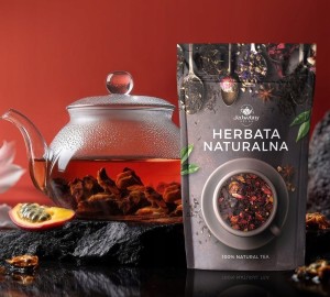 Herbata owocowa Duch Puszczy 100g naturalna hibiskus rodzynki MALINA lio