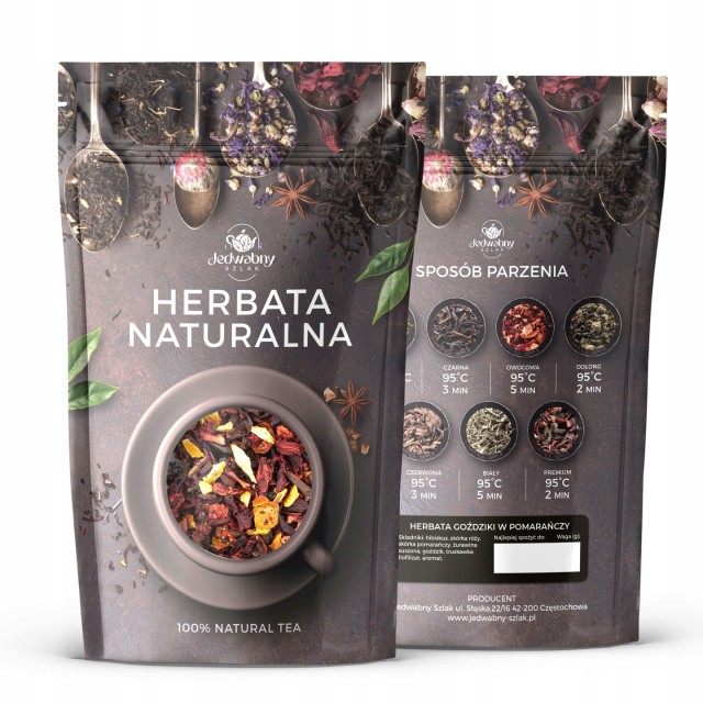 Herbata owocowa Goździki w pomarańczy 100g NATURALNE SKŁADNIKI pomarańcza