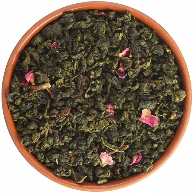 Herbata Oolong liściasta maliny liofilizowane 100g premium herbatka