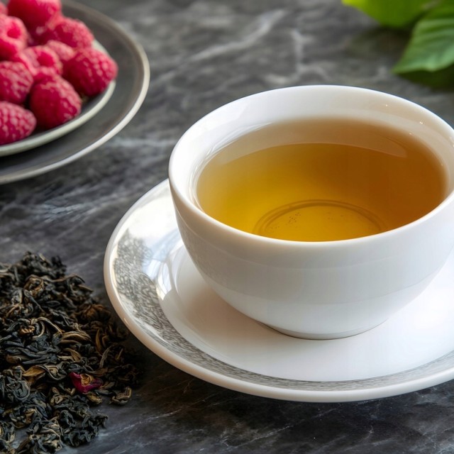 Herbata Oolong liściasta maliny liofilizowane 100g premium herbatka