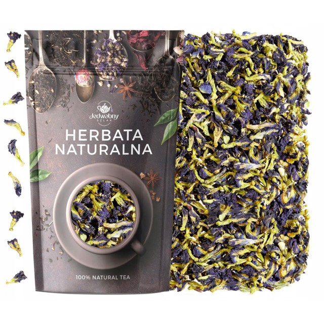 Herbata niebieska Klitoria blue butterfly tea kwiat 40g premium mocny kolor