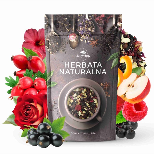 Herbata owocowa WITAMINKA hibiskus czarny bez róża porzeczka maliny tea