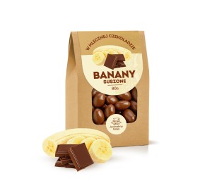 Banany w mlecznej czekoladzie 80 g