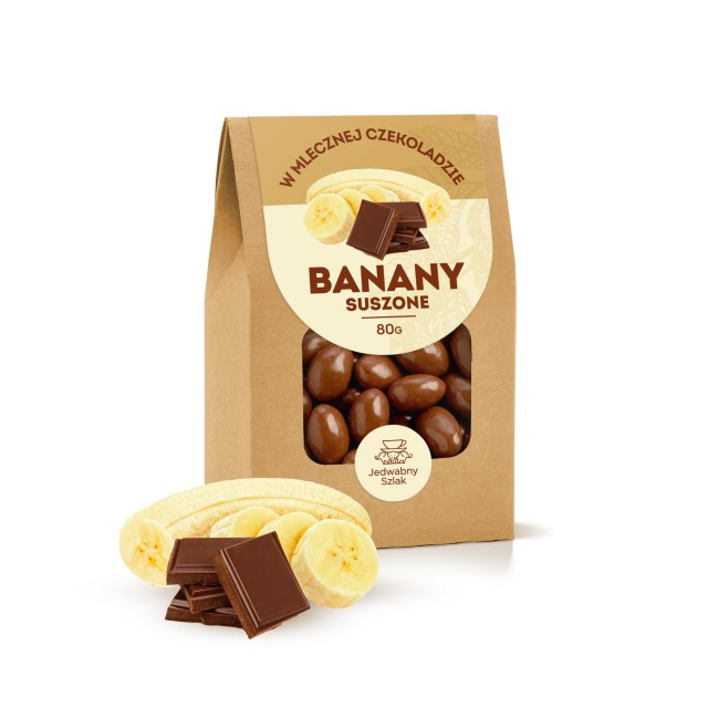 Banany w mlecznej czekoladzie 80 g