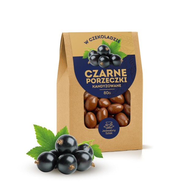 Czarne porzeczki w czekoladzie 80 g