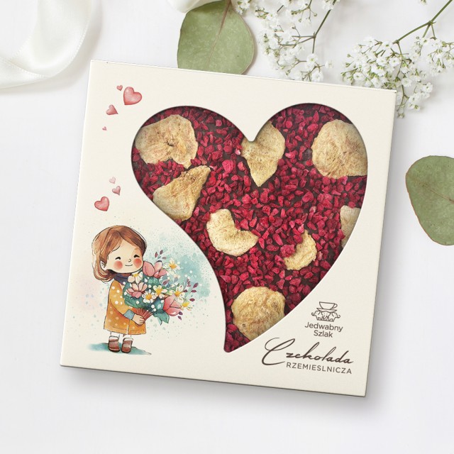 Czekolada ciemna z bananami i malinami 85 g