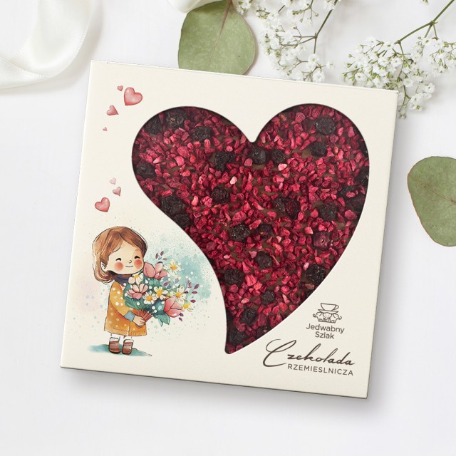 Czekolada mleczna z malinami i jagodami 85 g