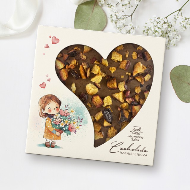 Czekolada mleczna z miodem, śliwkami i cynamonem 85 g