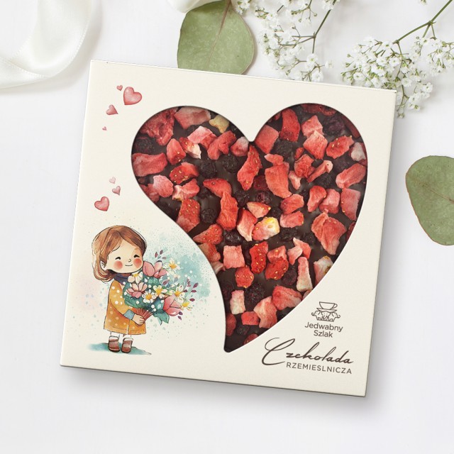 Czekolada ciemna z truskawkami i jagodami 85 g