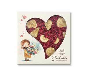 Czekolada ciemna z bananami i malinami 85 g