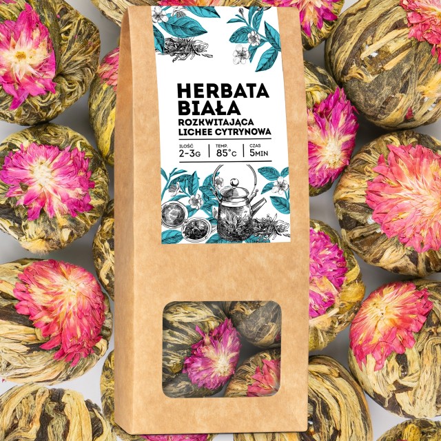 Herbata kwitnąca Lichee cytrynowa 8 szt