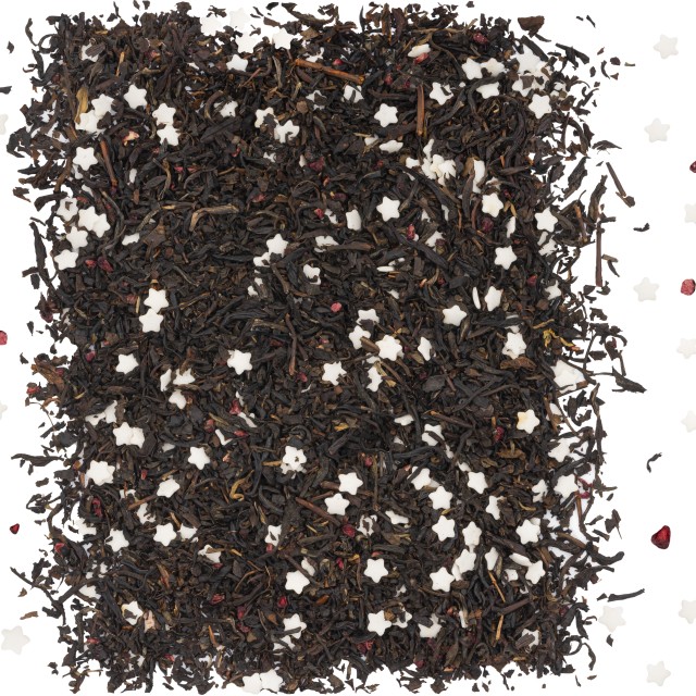 Herbata czarna Cicha noc o smaku malinowym 100g Jedwabny szlak