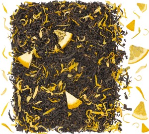 Herbata czarna EARL GREY Słoneczny pomarańcza bławatek 100g Jedwabny szlak