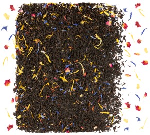 Herbata czarna Earl Grey Rainbow nagietek bławatek szafran Cejlon 80g