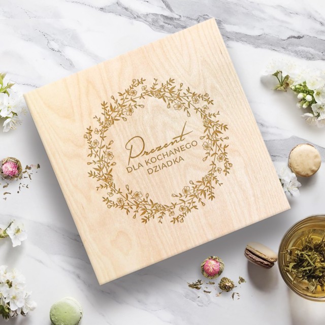 Skrzynka prezentowa dla dziadka zestaw pyszności