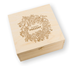 Zestaw herbat kwitnących w skrzynce 18 szt herbaciarka z grawerem