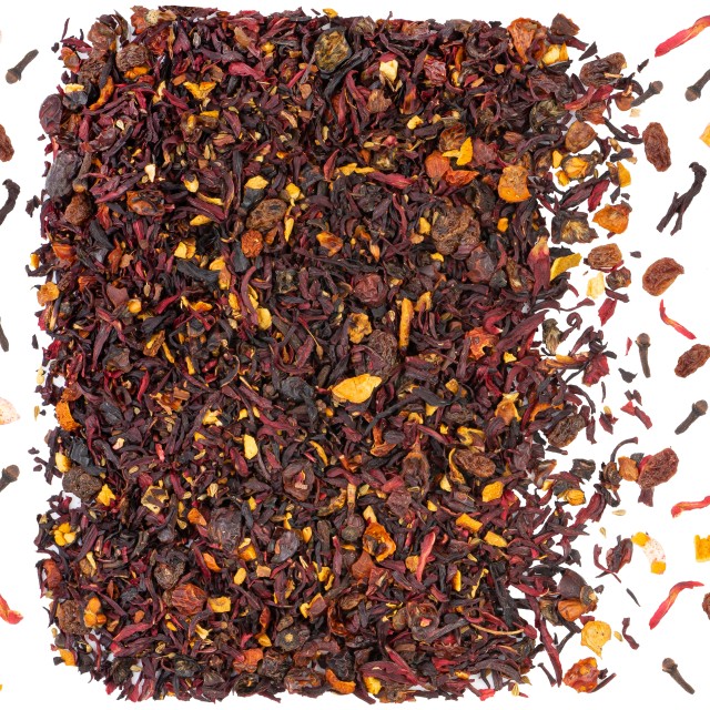 Herbata owocowa Korzenna 100g NA CIEPŁO cynamon goździk anyż HIBISKUS