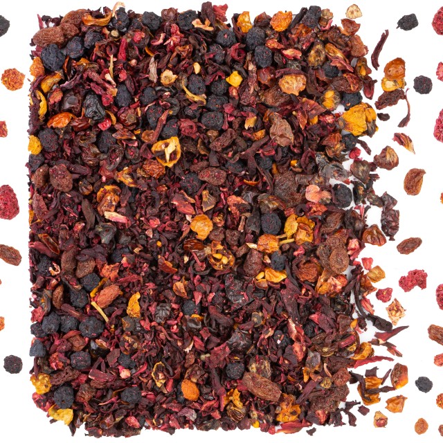 Herbata owocowa Malinowo-poziomkowa 100g ARONIA malina naturalne produkty