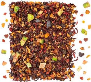 Herbata owocowa Ogród miłości 100g NATURALNA truskawka liofilizowana MALINA