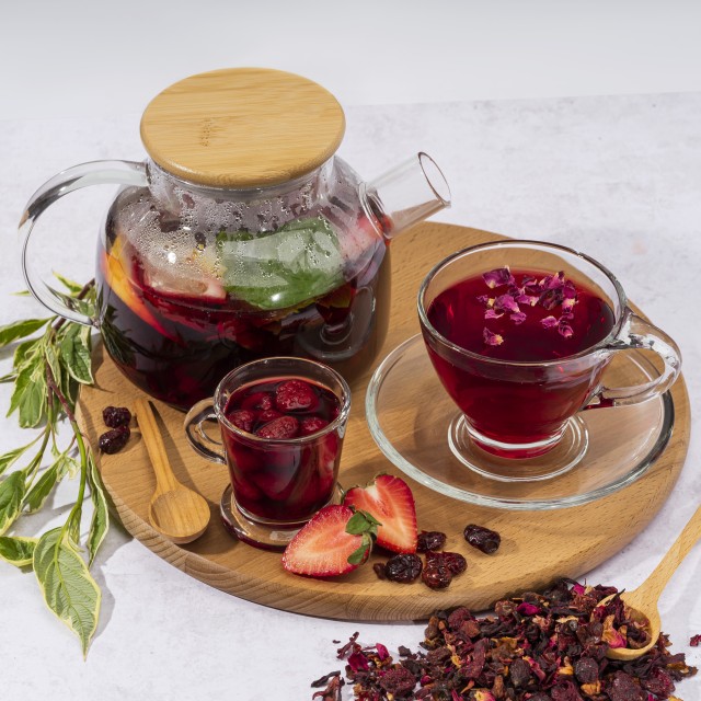 Zestaw PREZENTOWY box herbata konfitura UPOMINEK