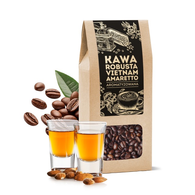 Kawa ziarnista  Robusta Vietnam Amaretto 100 g